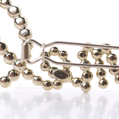 Chanel Metal Glass Swirling Pearls Hair Clip Gold 3 of 3
