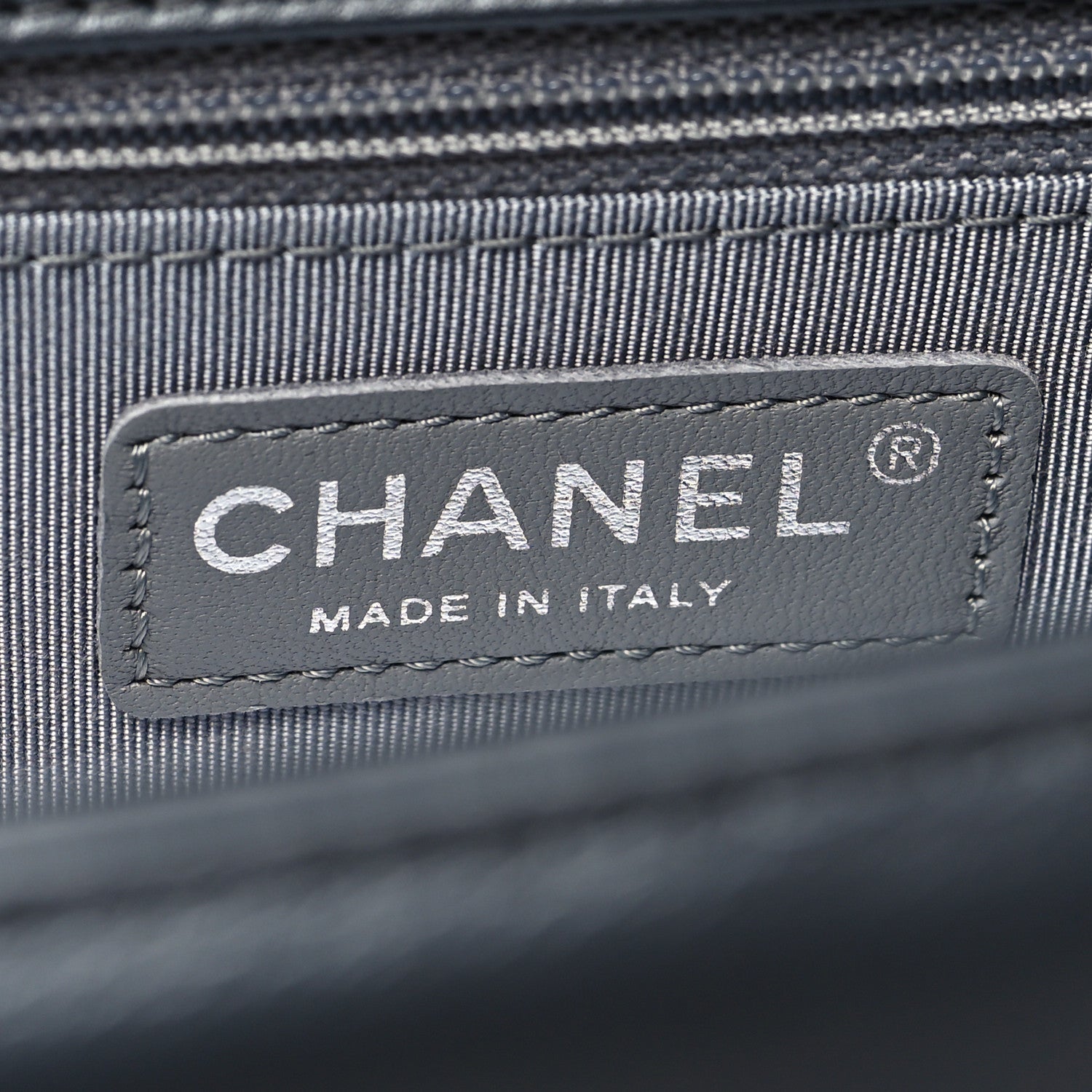 Chanel Metallic Calfskin Quilted New Medium Boy Flap Dark Silver 6 of 11