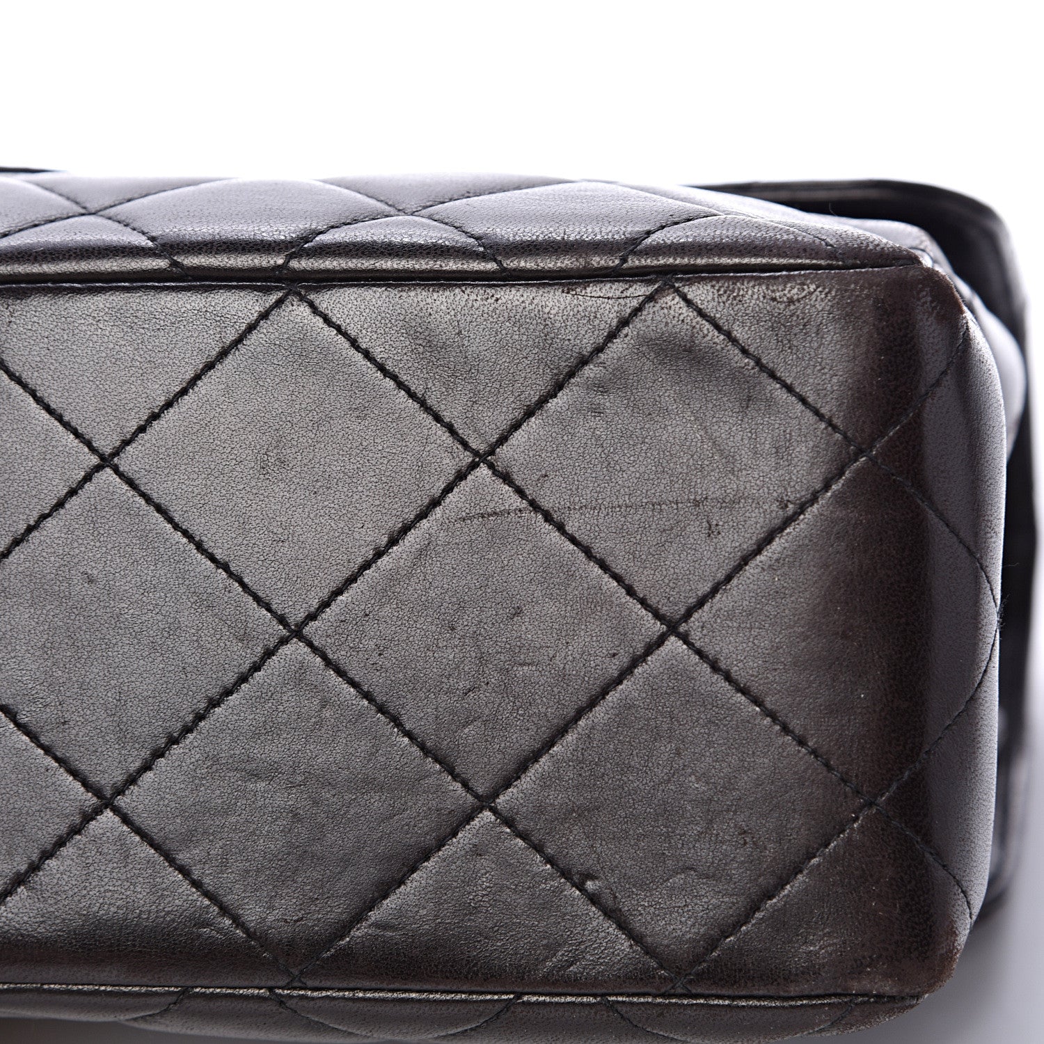 Chanel Lambskin Quilted Jumbo Double Sided Flap Black 19 of 21