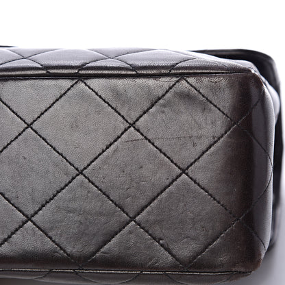 Chanel Lambskin Quilted Jumbo Double Sided Flap Black 19 of 21