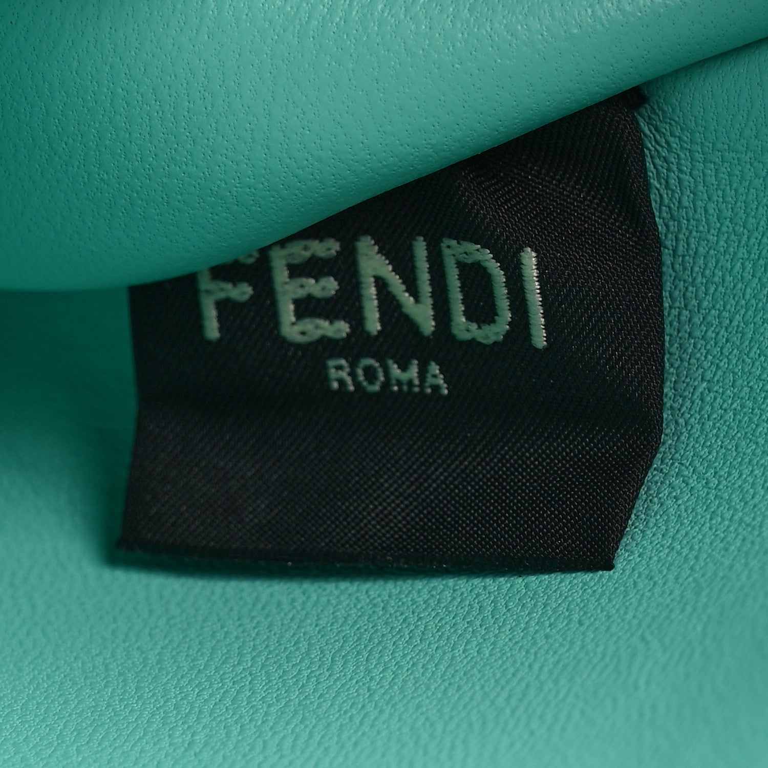 Fendi X TIFFANY Satin Nappa Silver Baguette Blue Tiffany Silver 7 of 9