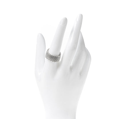 Tiffany Sterling Silver Somerset Mesh Ring 59 8.75 2 of 4