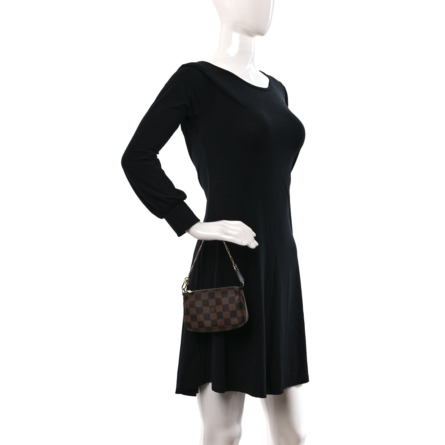 Louis Vuitton Damier Ebene Mini Pochette Accessories 3 of 8
