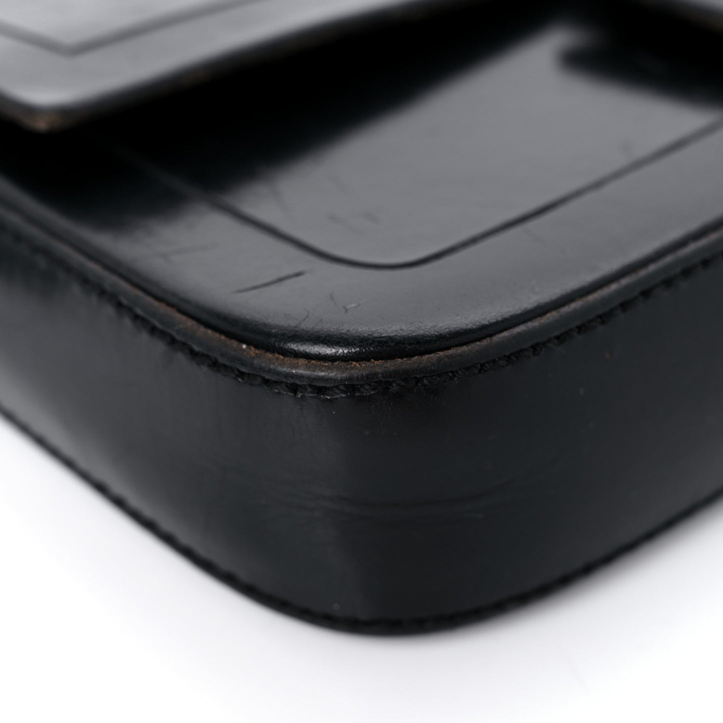 Calfskin Baguette Black