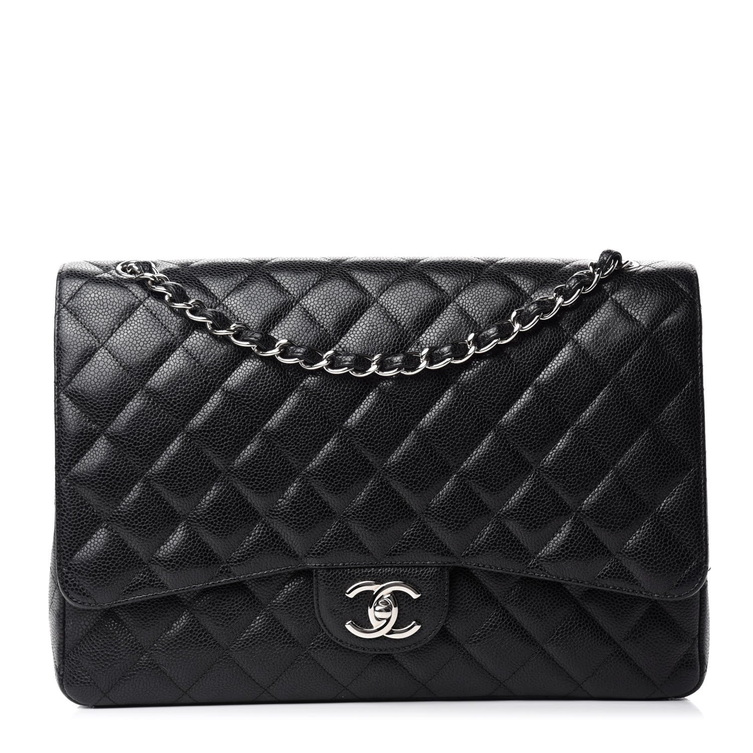 Chanel Caviar Quilted Maxi Double Flap Black 1 of 11