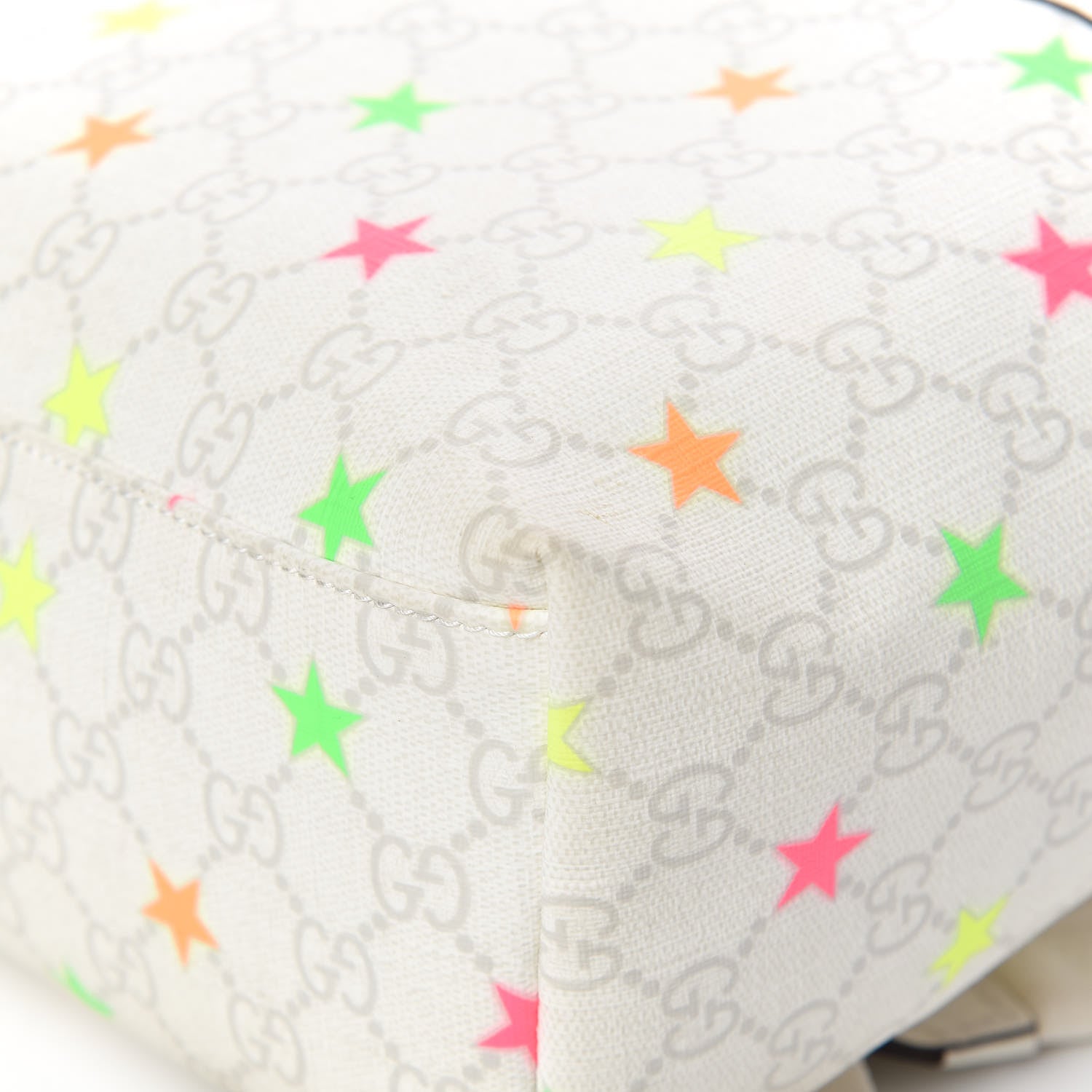 Gucci GG Supreme Monogram Stars Childrens Backpack White 10 of 12