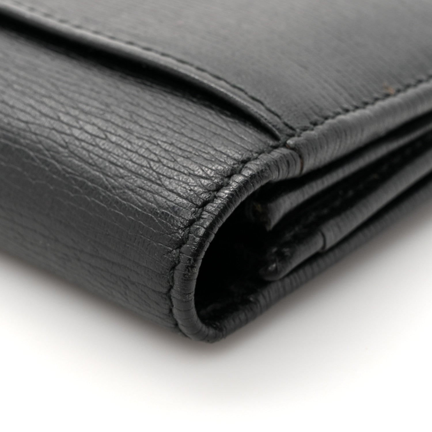 Gucci Calfskin Interlocking G Continental Wallet Black 10 of 12