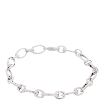 Tiffany 18K White Gold Clasping Oval Link Bracelet 1 of 4