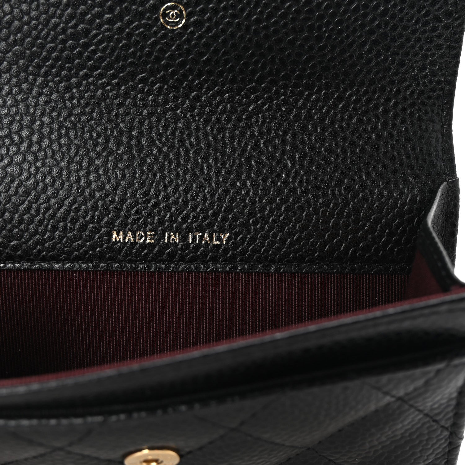 Chanel Caviar Quilted Flap Card Holder Black 7 of 8