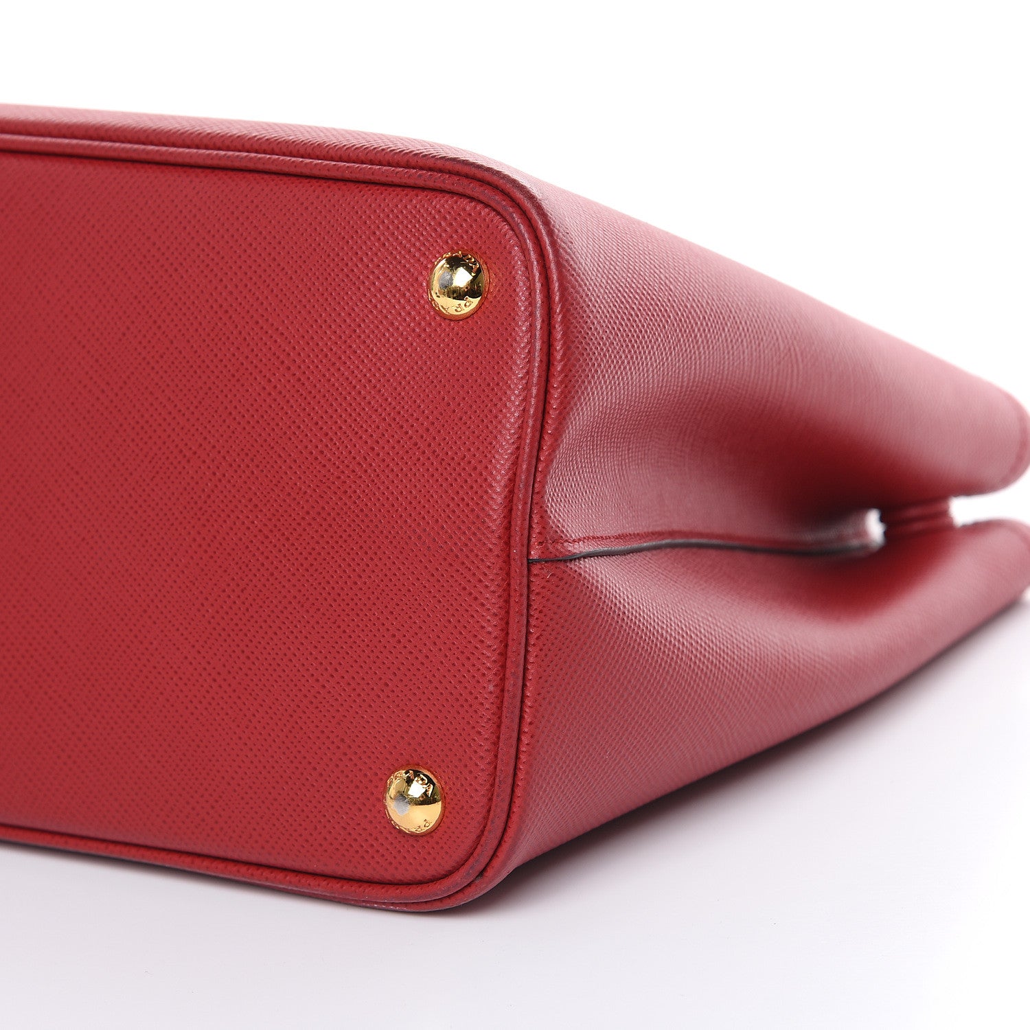 Prada Saffiano Cuir Medium Double Bag Rosso 10 of 13