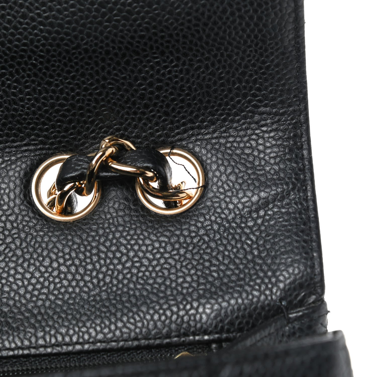 Chanel Caviar Quilted Jumbo Single Flap Black 11 of 12