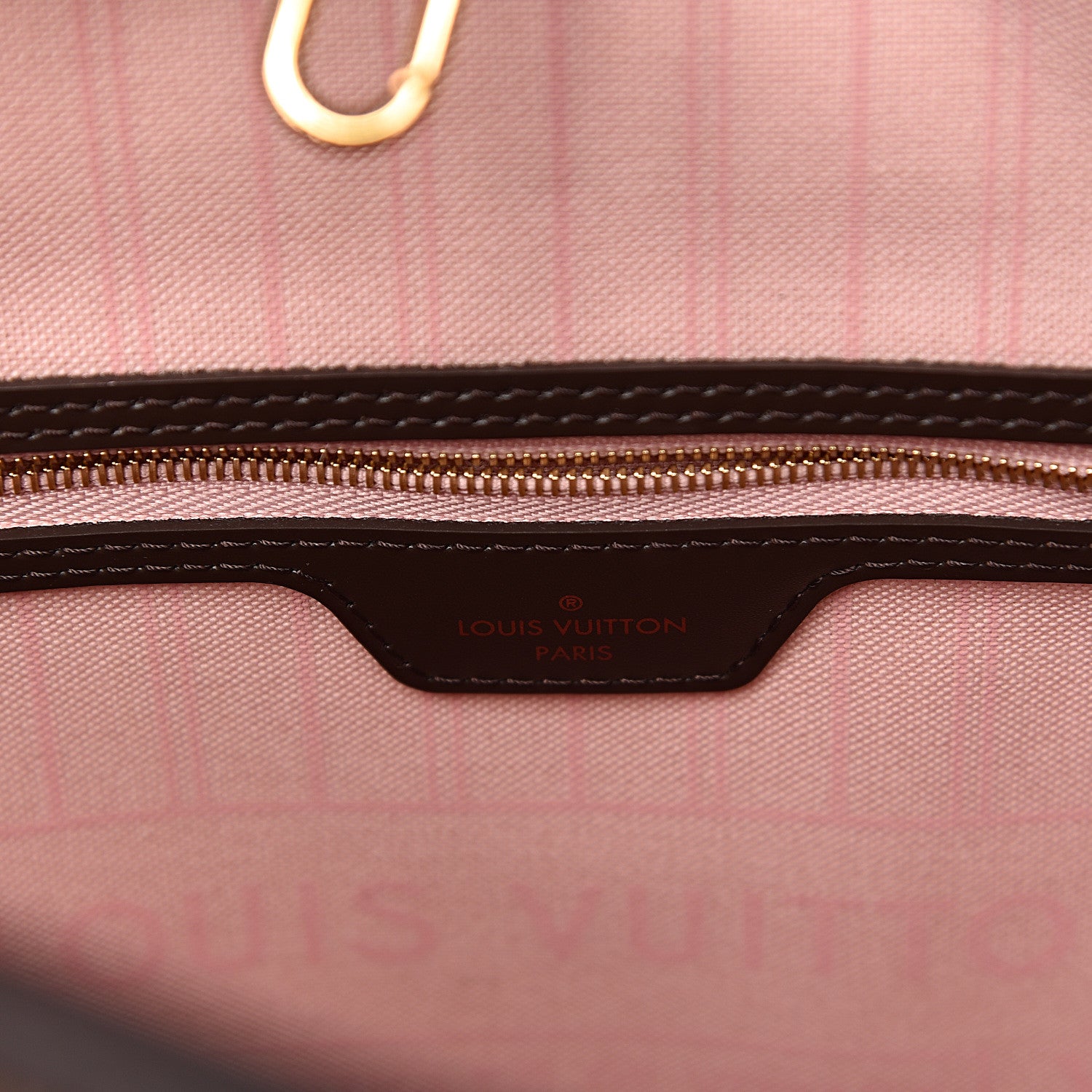 Louis Vuitton Damier Ebene Neo Neverfull MM Rose Ballerine 7 of 13