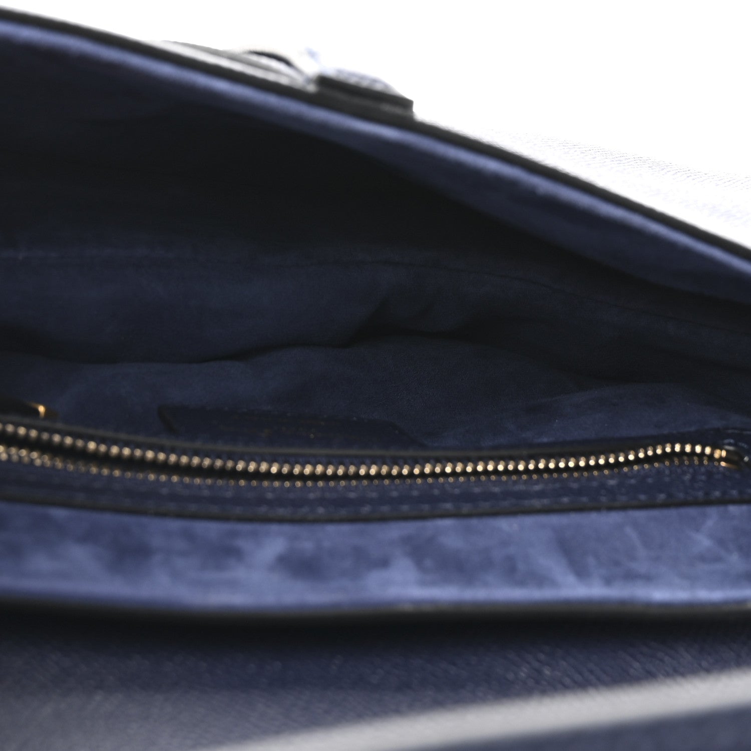 Christian Dior Grained Calfskin Saddle Bag Navy 5 of 10