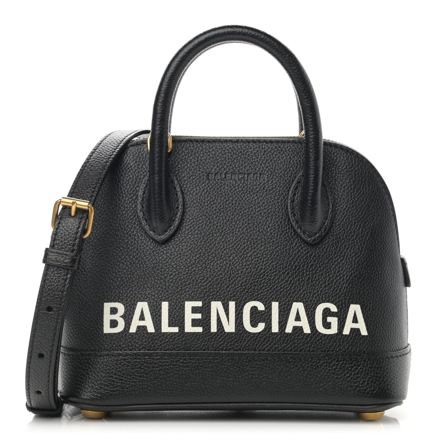 Balenciaga Grained Calfskin XXS Ville Top Handle Bag Black 1 of 12