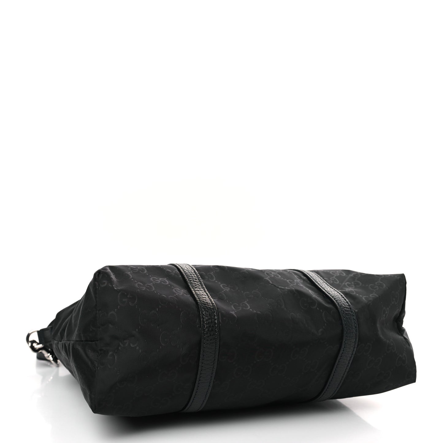 Nylon Monogram Medium Vertical Tote Black