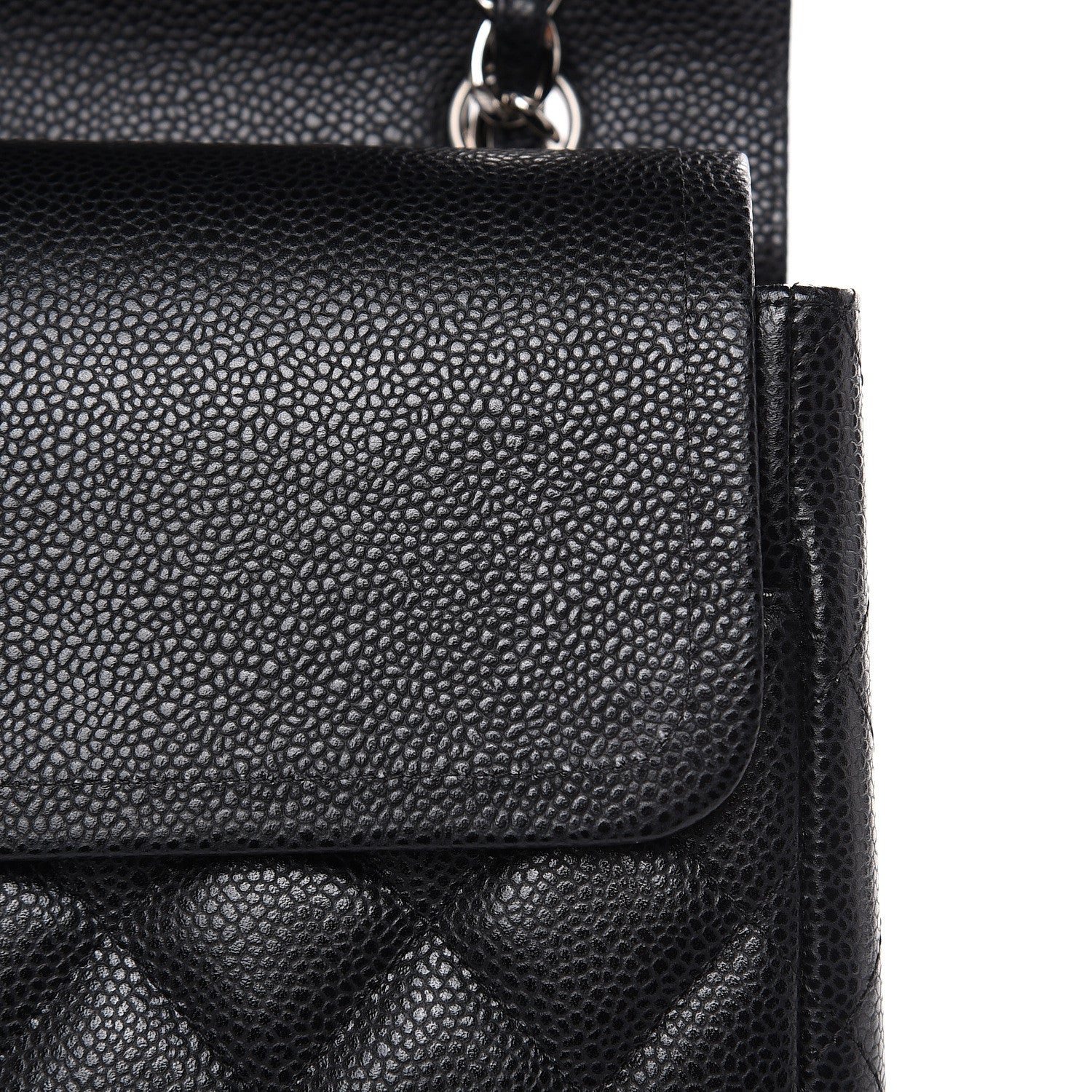 Chanel Caviar Quilted Maxi Double Flap Black 11 of 12