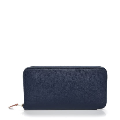 Hermes Epsom Silk'In Wallet Bleu Saphir 1 of 7