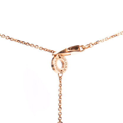 Bulgari 18K Rose Gold Diamond Mother of Pearl Small Divas' Dream Pendant Necklace 4 of 5