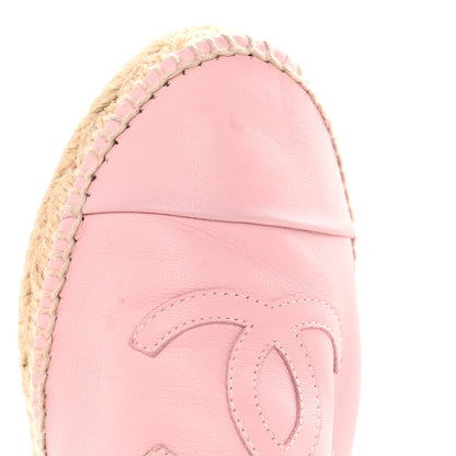 Chanel Lambskin CC Espadrilles 40 Light Pink 10 of 13