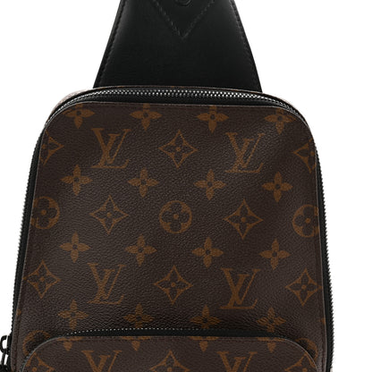 Louis Vuitton Monogram Macassar Avenue Sling Bag 7 of 9