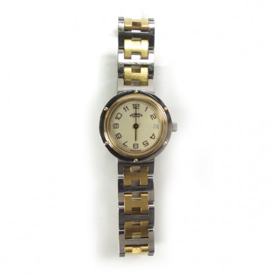 Stainless Steel 24mm Clipper Quartz Watch Gold