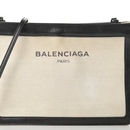 Balenciaga Cotton Canvas Pochette Crossbody Bag Black 8 of 16