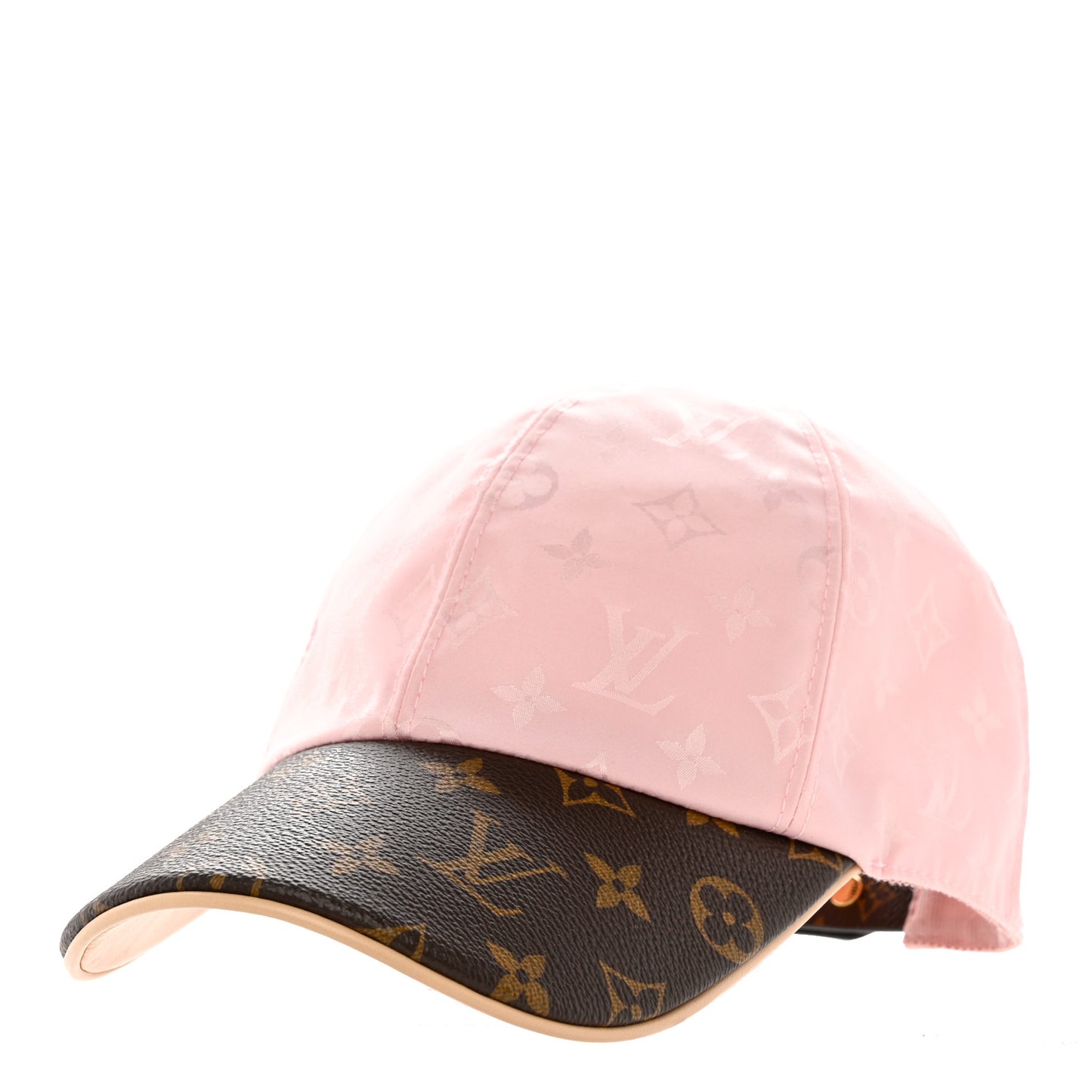 Polyester Silk Monogram LV Get Ready Cap M Pink