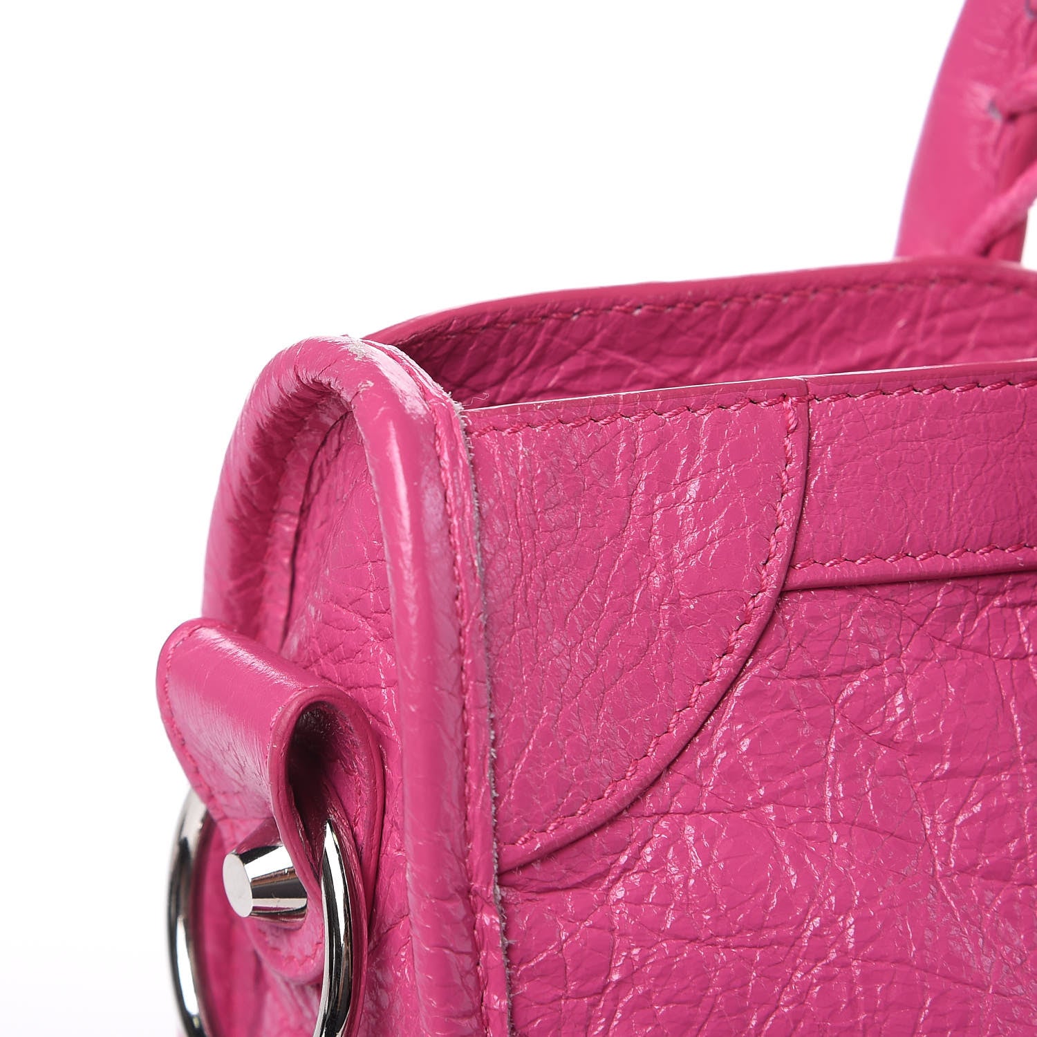 Balenciaga Agneau Classic Silver Hardware S City Rose Flamingo 12 of 15