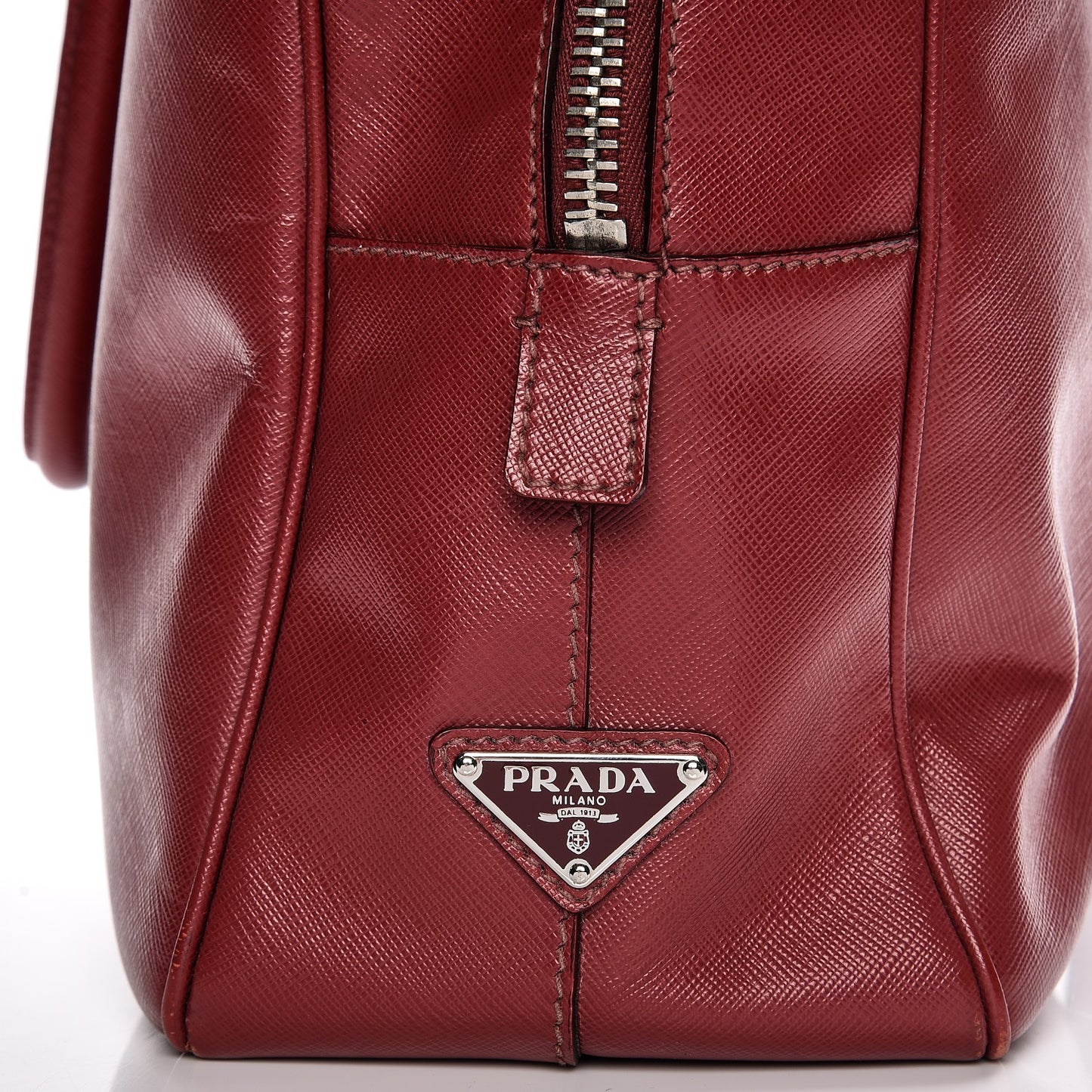 Saffiano Travel Briefcase Red