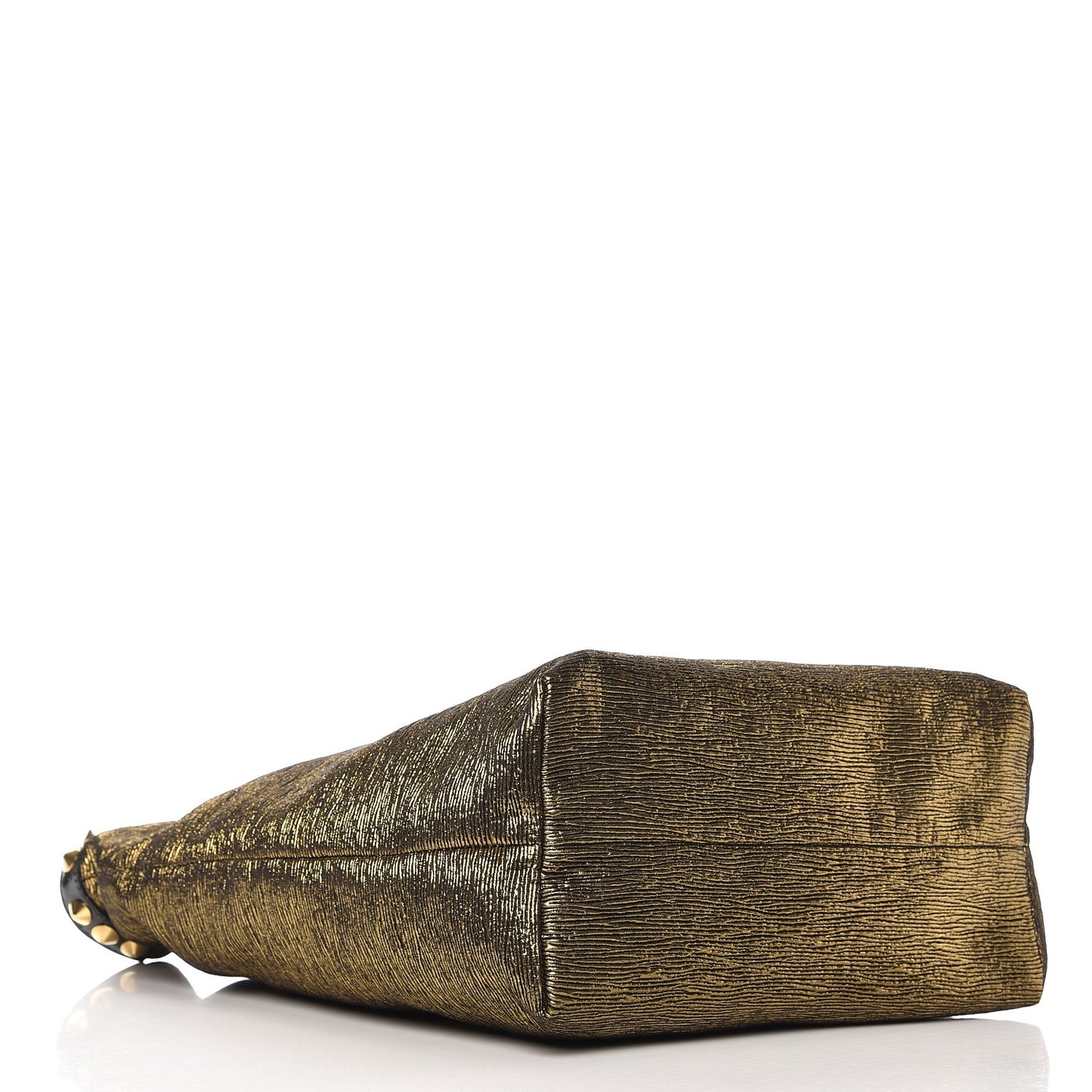 Metallic Jacquard Double Jeu Tote Gold