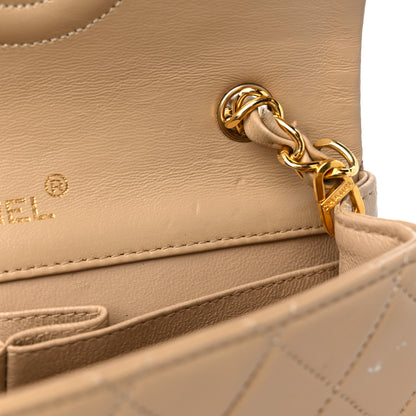Chanel Lambskin Quilted Small Single Flap Beige 12 of 15