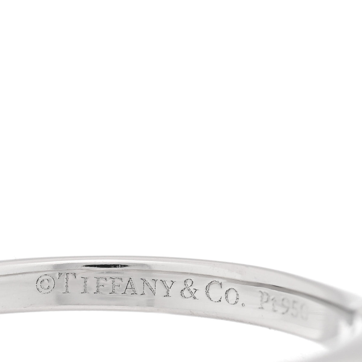 Tiffany Platinum Diamond .20ct Solitaire Princess Cut Engagement Ring 47 4.25 4 of 4