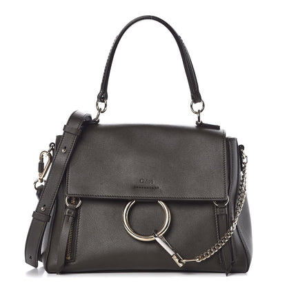 Chloe Calfskin Small Faye Day Shoulder Bag Deep Forest 1 of 11