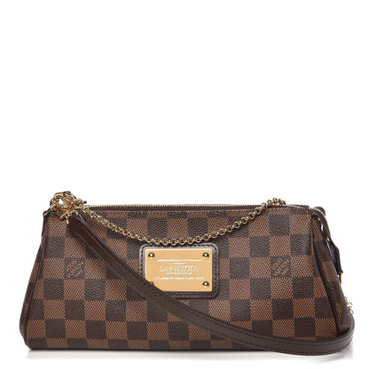 Louis Vuitton Damier Ebene Eva Clutch 1 of 8