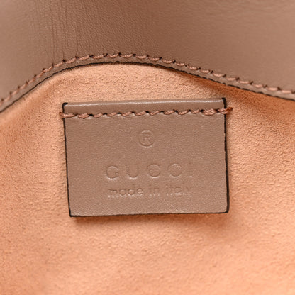 Gucci Calfskin Matelasse Super Mini GG Marmont Shoulder Bag Porcelain Rose 6 of 10
