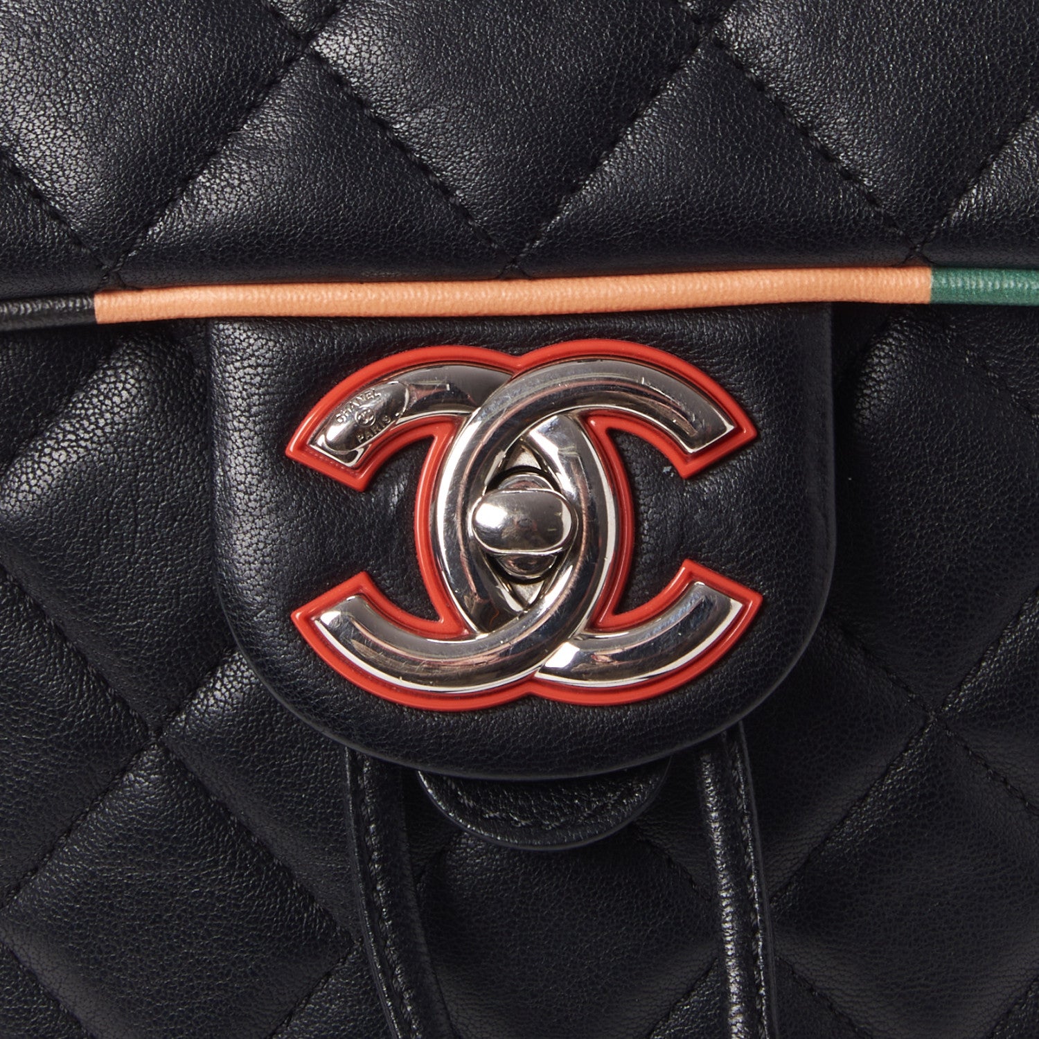 Chanel Lambskin Quilted Small Cuba Urban Spirit Backpack Black 8 of 10