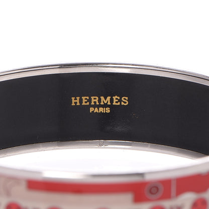 Hermes Enamel Printed Zodiac Wide Bracelet 70 4 of 6