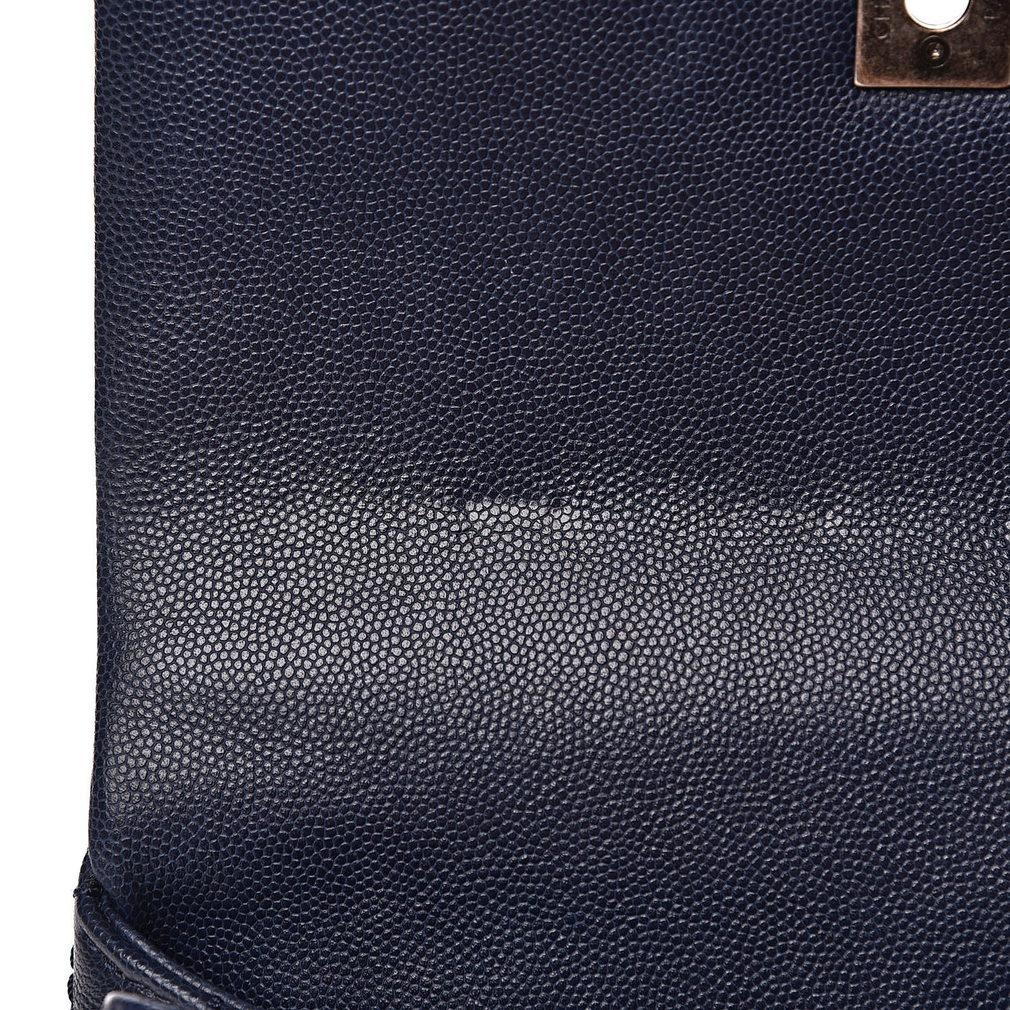 Caviar Quilted Mini Coco Handle Flap Navy Blue