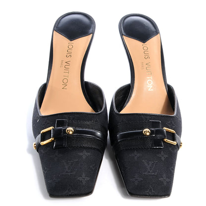 Louis Vuitton Mini Monogram Mules Black 40 2 of 7