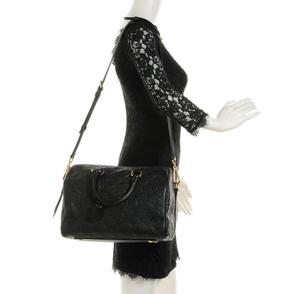 Louis Vuitton Empreinte Speedy Bandouliere 30 Black 2 of 8