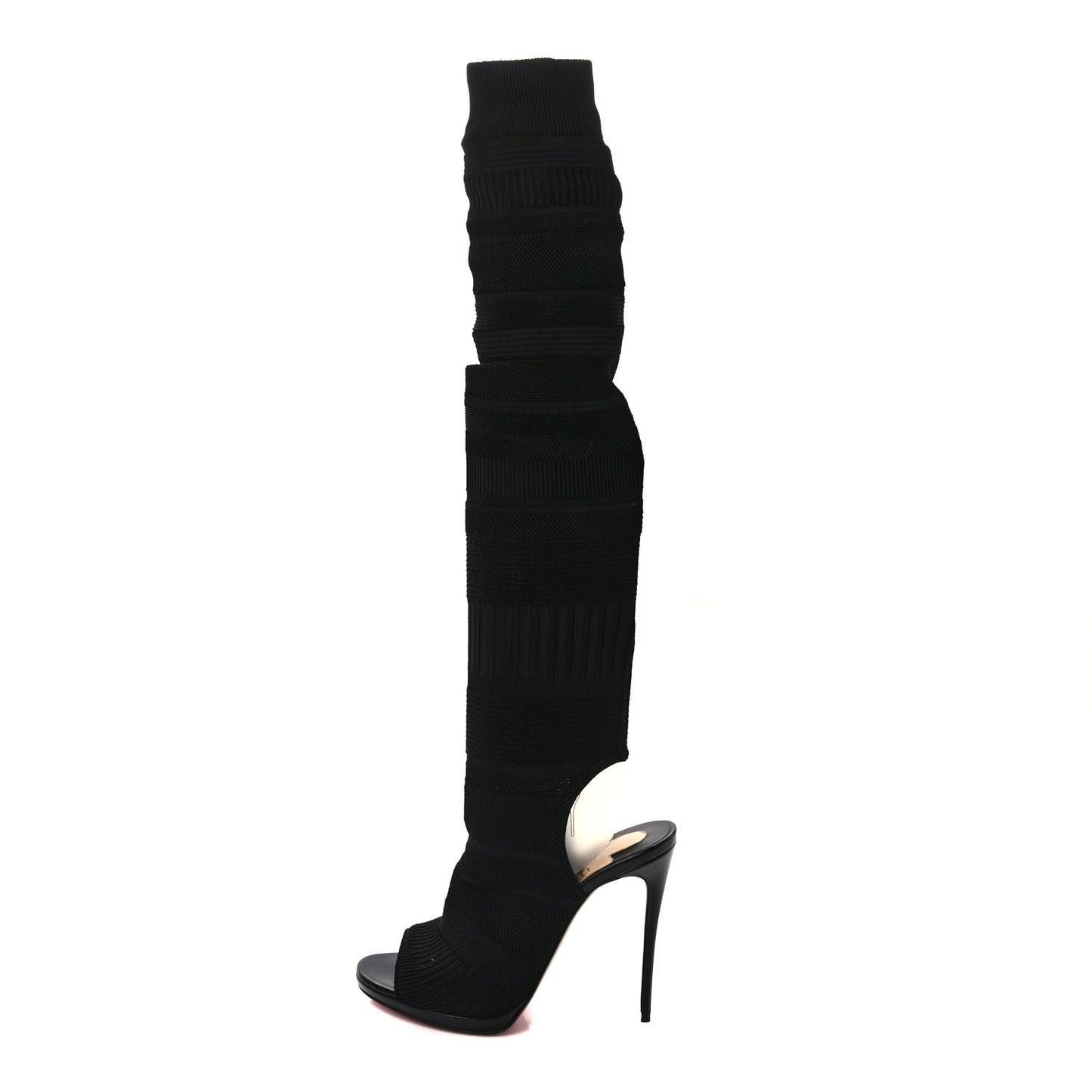 Maille Tricot Nappa Cheminetta 120 Tall Sock Boots 39 Black