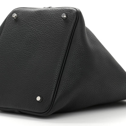 Hermes Taurillon Clemence Picotin Lock 26 GM Black 10 of 11