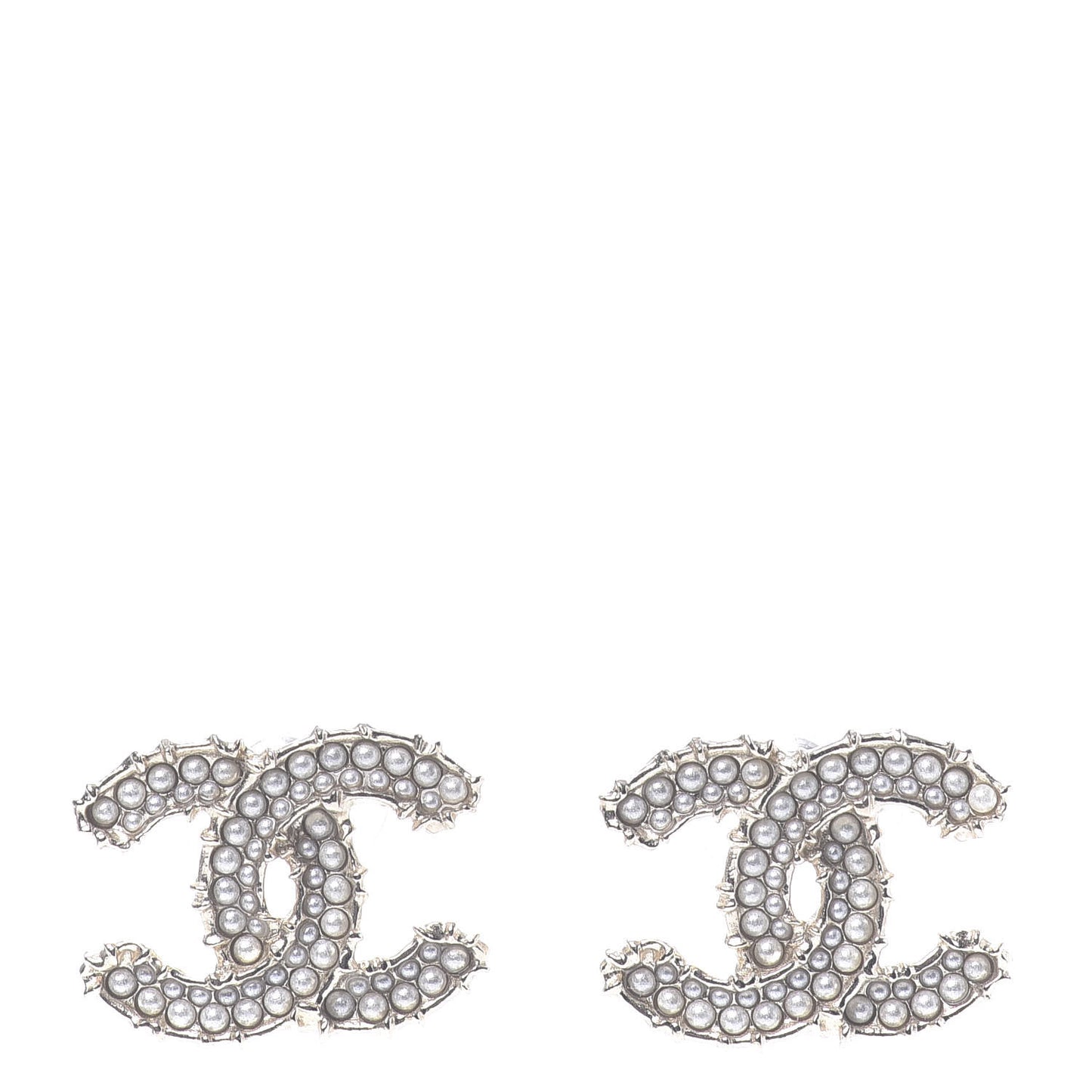 Pearl CC Camellia Express Stud Earrings Gold
