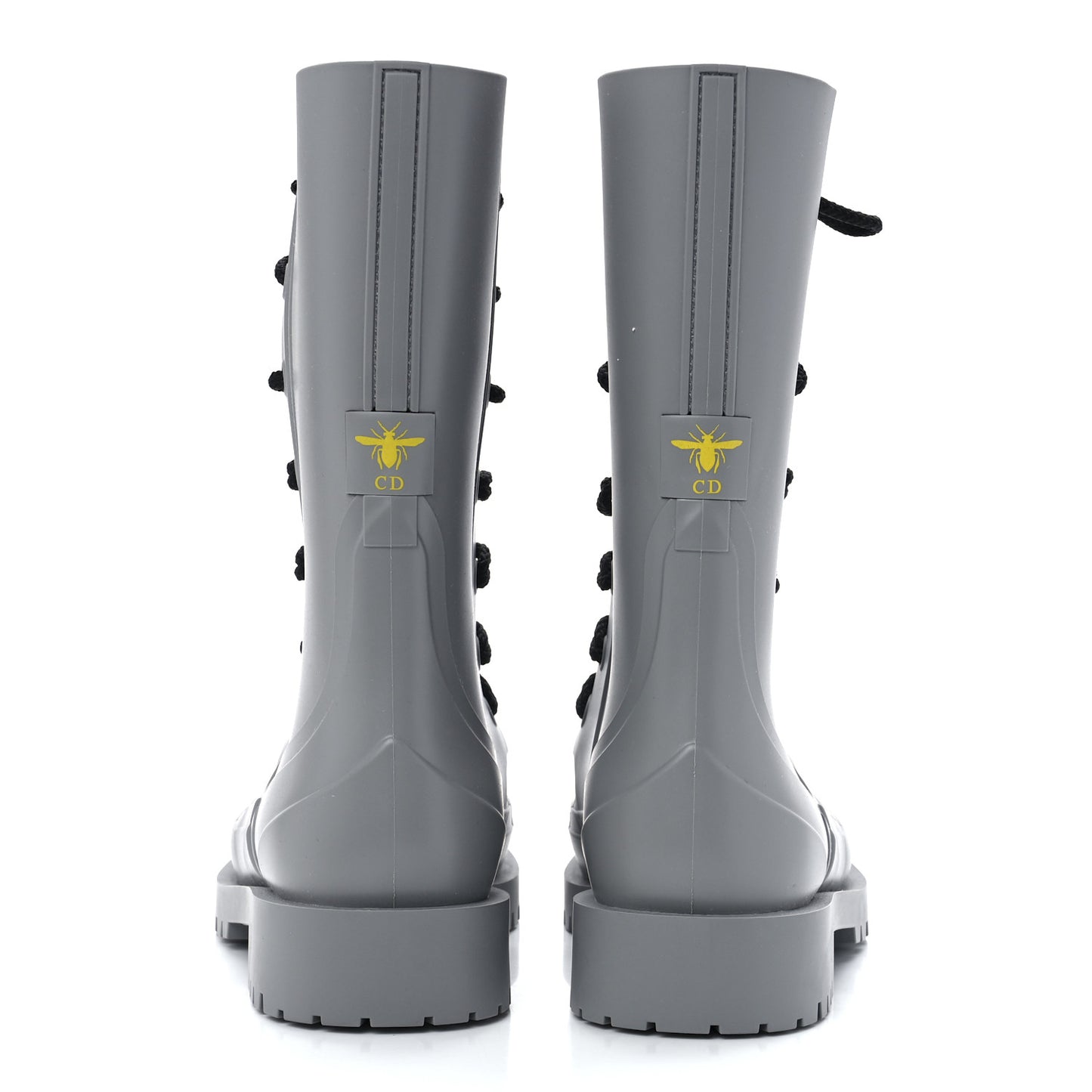 Rubber Diorcamp Low Boots 36 Grey Stone