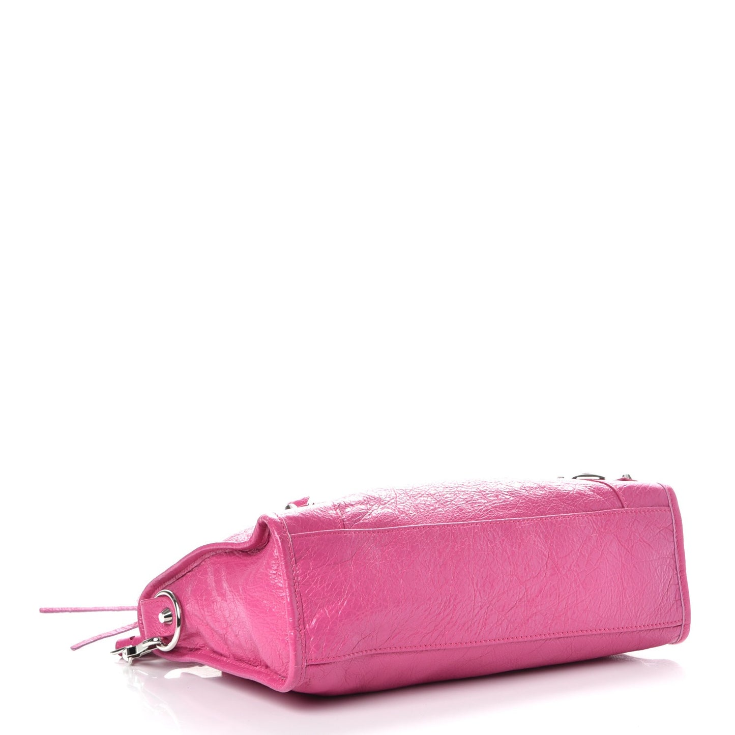 Agneau Classic Silver Hardware S City Rose Flamingo