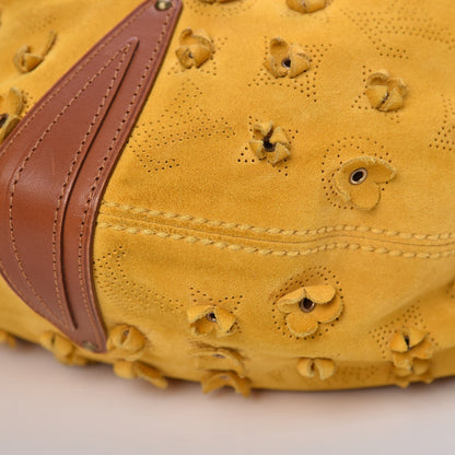 Louis Vuitton Suede Mahina Fleurs Onatah GM Maize 10 of 10