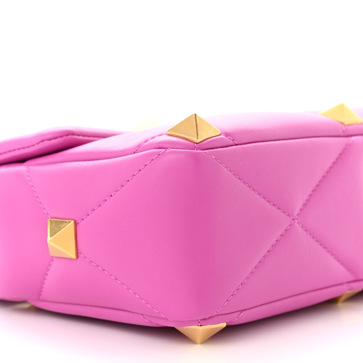 Nappa Large Roman Stud Shoulder Bag Radiant Orchid