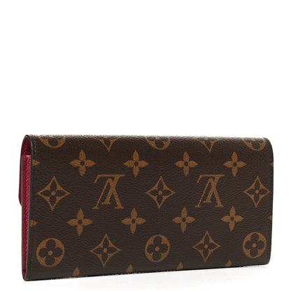 Louis Vuitton Monogram Emilie Wallet Fuchsia 3 of 9