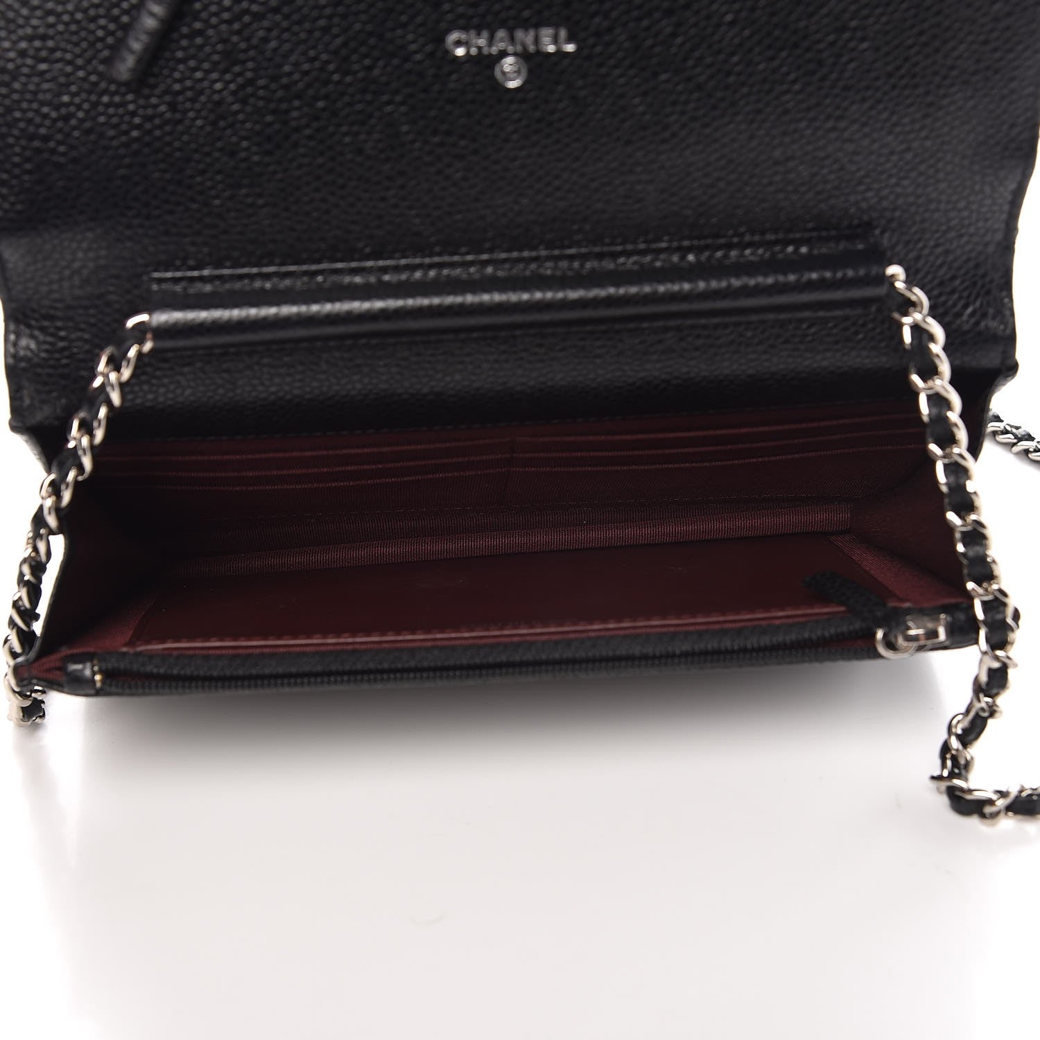 Chanel Caviar Quilted Wallet On Chain WOC Black 5 of 10