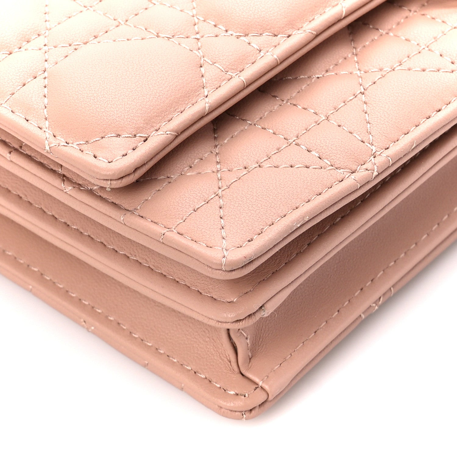 Christian Dior Lambskin Cannage Mini My Dior Top Handle Clutch Rose Des Vents 10 of 12